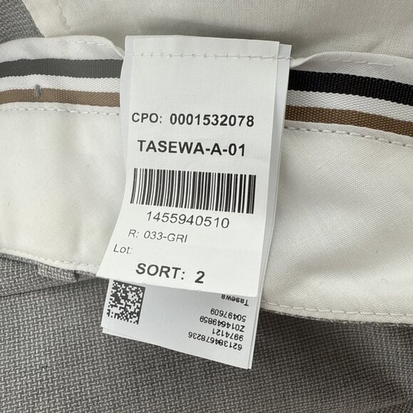 New Hugo Boss Womens Size 0 Gray Pants Tasewa Slim Fit Stretch Wool Blend - Picture 15 of 15